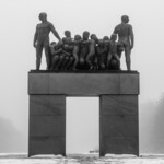 Vigeland I tåken. 