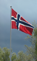 Det er Norge i rødt, hvitt og blått